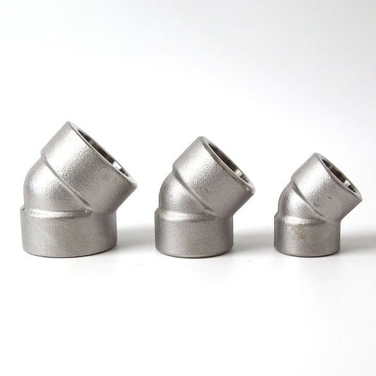 Carbon Steel Socket Weld Elbow – 45° & 90° Forged Pipe Fittings (ASME B16.11)