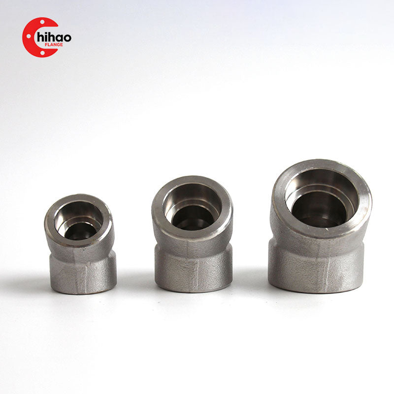 Carbon Steel Socket Weld Elbow – 45° & 90° Forged Pipe Fittings (ASME B16.11)