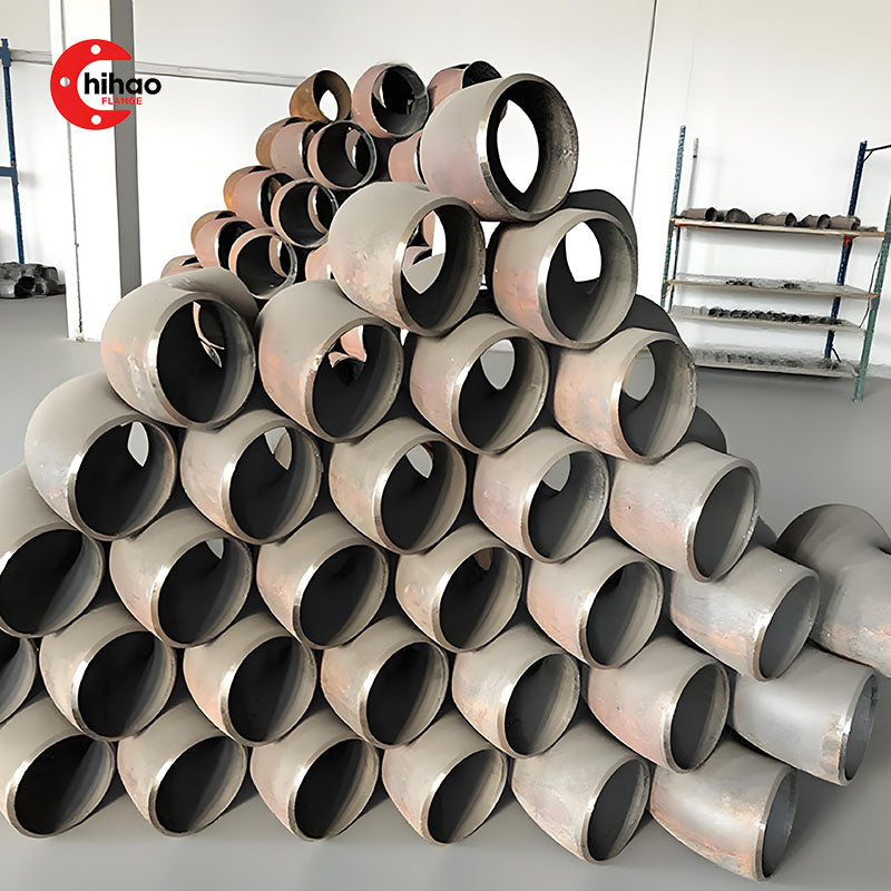 304/316L Polished Stainless Steel Sanitary 90° Welded Elbow - Corrosion-Resistant for Industrial Piping Systems