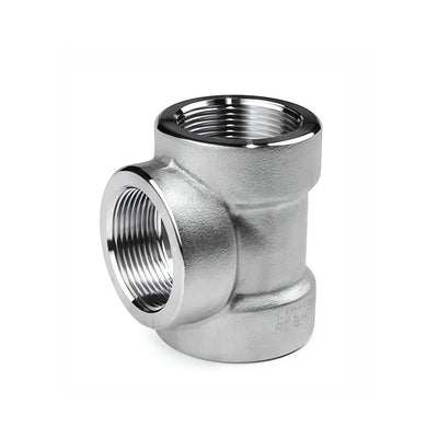 Forged Steel Threaded Tee ASTM A105 ASME B16.11 3000LB NPT High Pressure Pipe Fitting 1/8