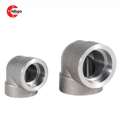 Carbon Steel Socket Weld Elbow – 45° & 90° Forged Pipe Fittings (ASME B16.11)