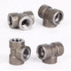 Forged Steel Threaded Tee ASTM A105 ASME B16.11 3000LB NPT High Pressure Pipe Fitting 1/8