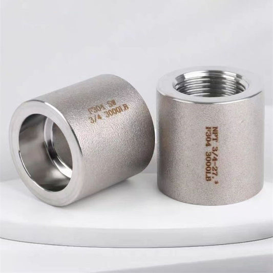 F304 Socket Weld Pipe Coupling 3000LB ASME B16.11 1/2"–4" Forged Stainless Steel Fitting