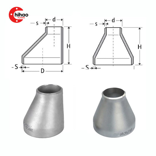 Stainless Steel Butt Weld Reducer, 304 / 316L, DN15–DN600, SCH10–SCH160, ASME B16.9 / DIN / GOST Pipe Fitting