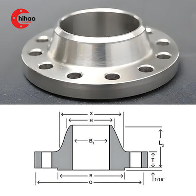 Carbon Steel Weld Neck Flange (CS WN Flange) – ASTM A105 / ASME B16.5, Class 150–2500