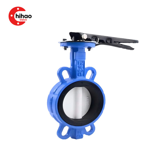 Wafer Butterfly Valve Manual Lever & Gear Operated Ductile Iron Resilient EPDM Seat PN10 PN16 EN593 ISO5211 DN40-DN1200