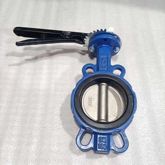 Wafer Butterfly Valve Manual Lever & Gear Operated Ductile Iron Resilient EPDM Seat PN10 PN16 EN593 ISO5211 DN40-DN1200